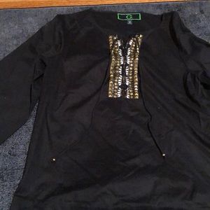 BNWOT C Wonder black long sleeve top